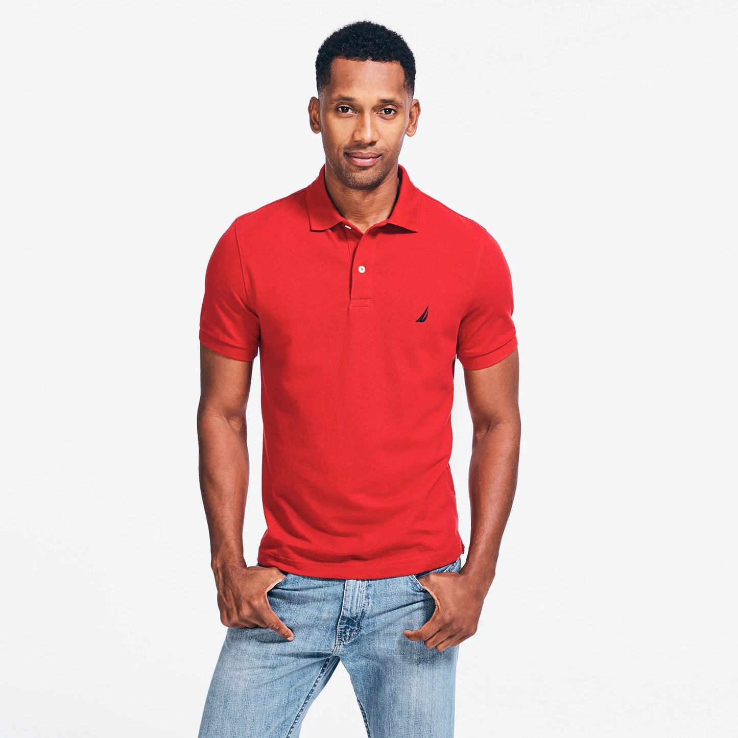 Chemise regular unicolor con logo