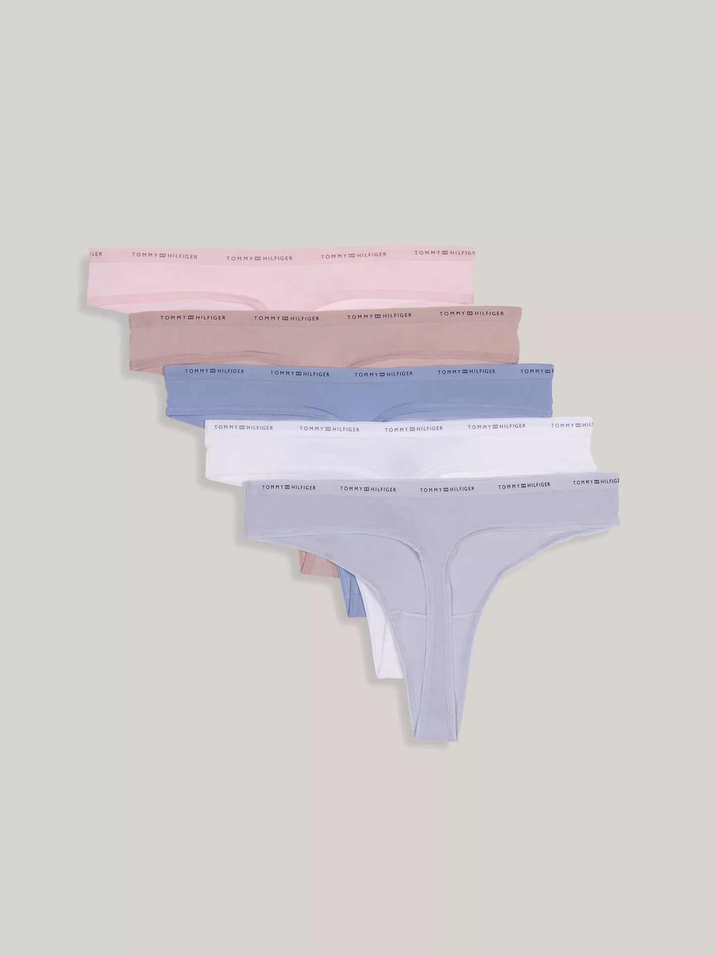5 Pack panties de nylon tipo hilo