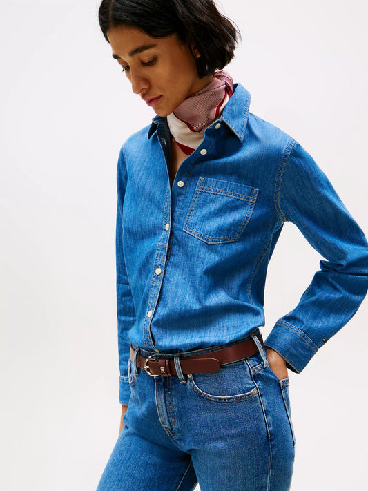 Camisa manga larga denim