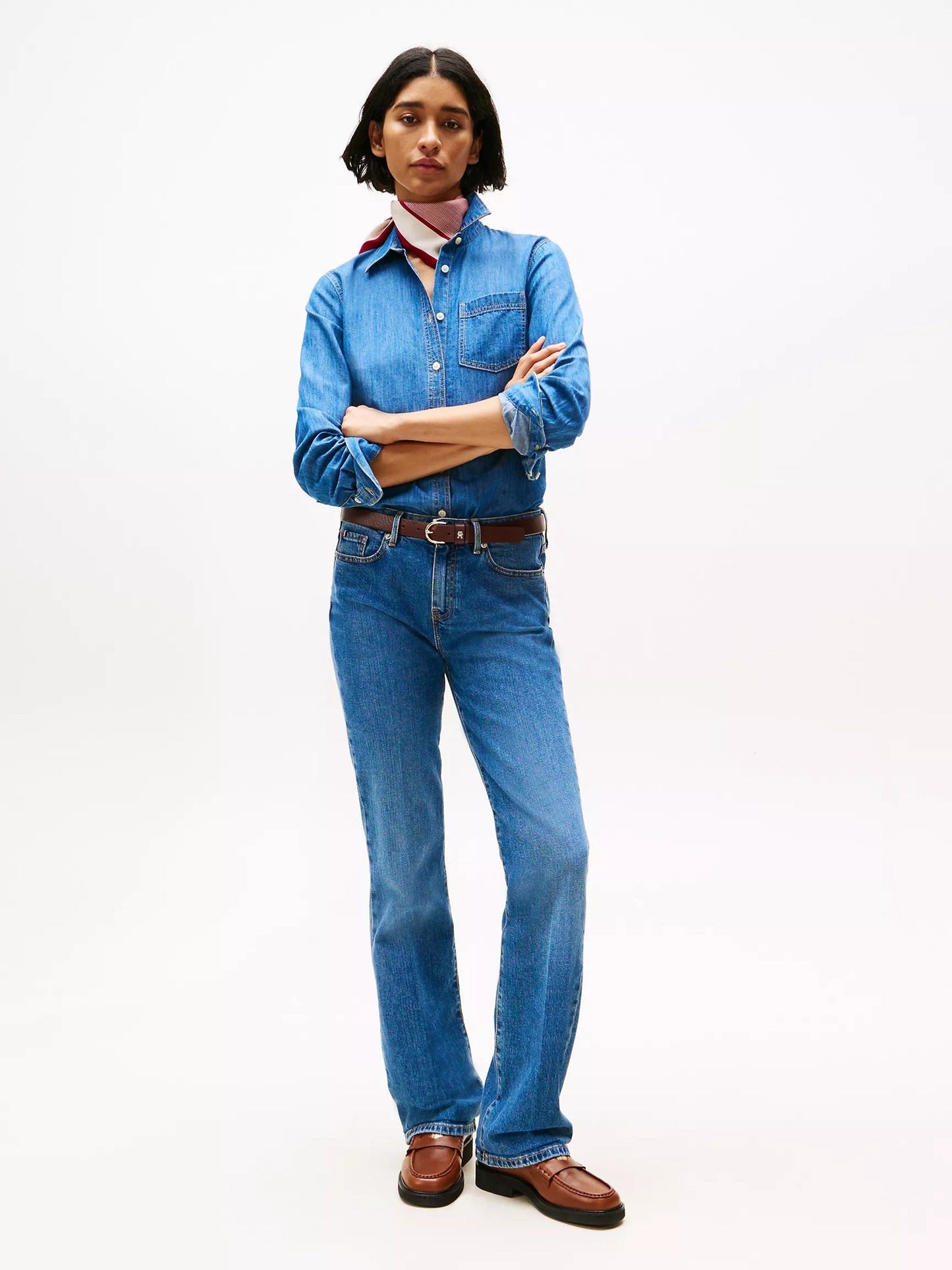 Camisa manga larga denim