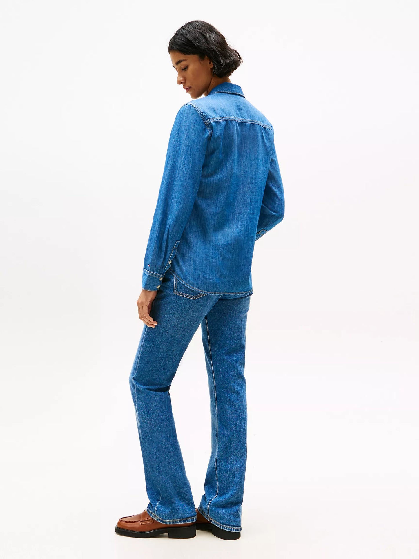Camisa manga larga denim
