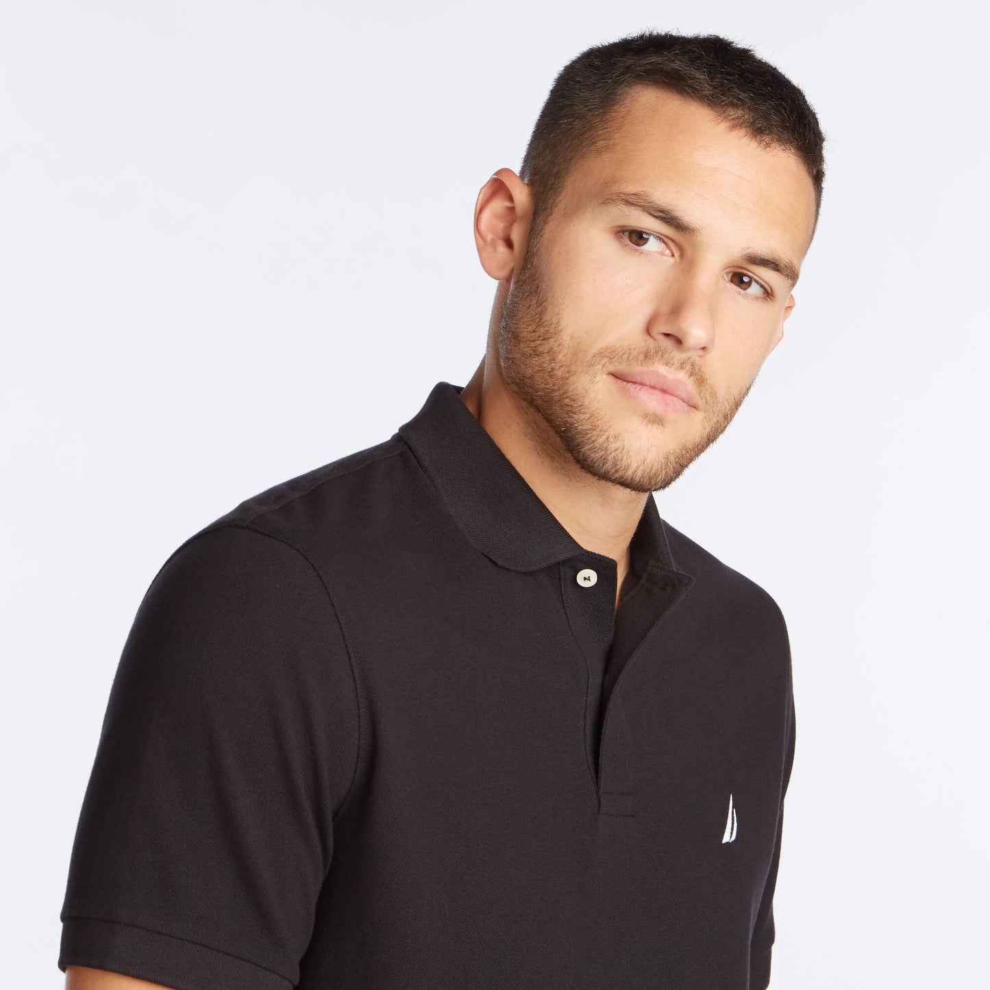 Chemise regular unicolor con logo