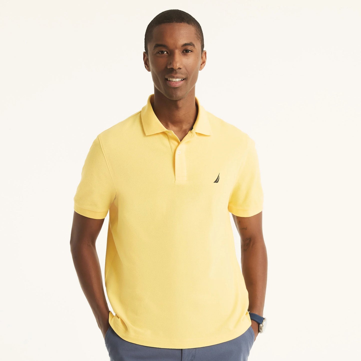 Chemise regular unicolor con logo