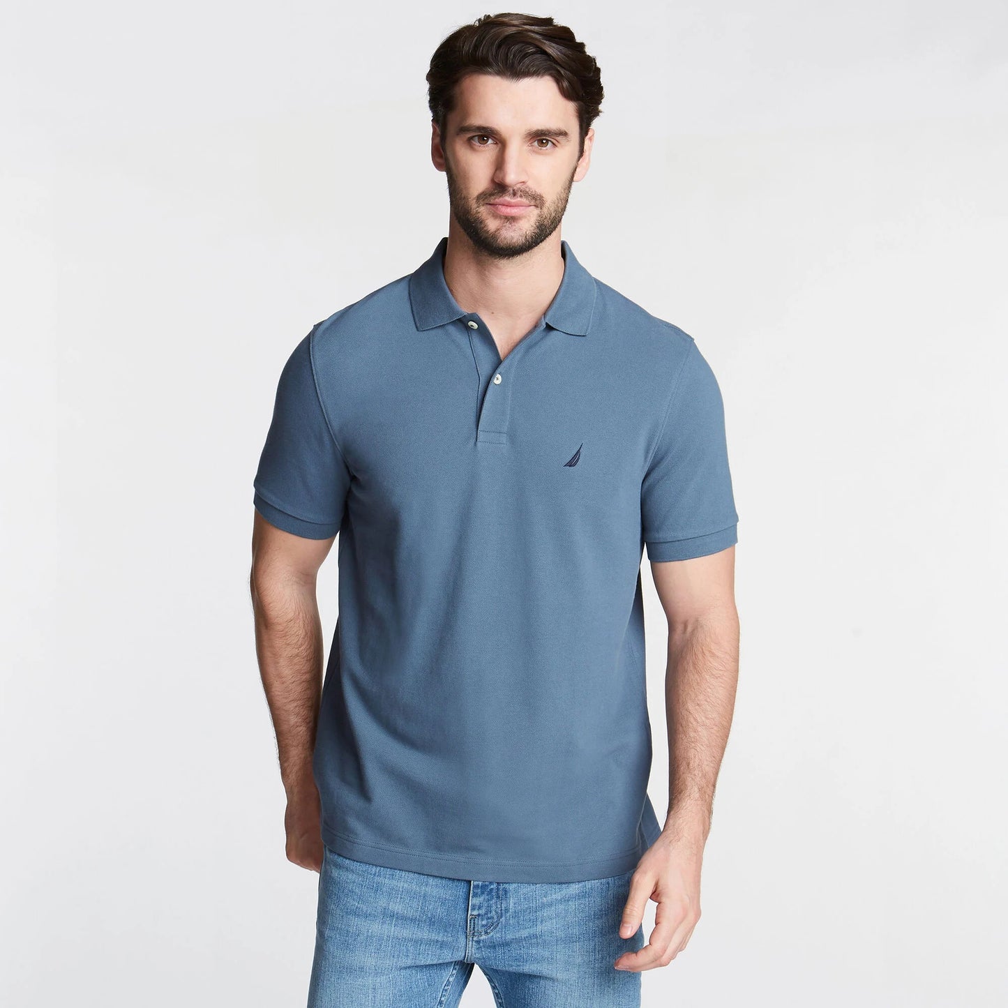 Chemise regular unicolor con logo