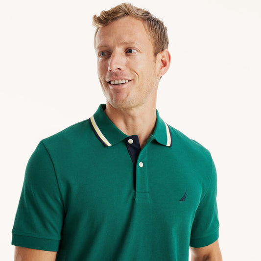 Chemise regular con cuello ribeteado