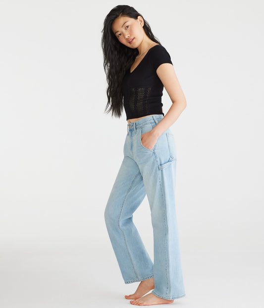 Jean tiro alto baggy