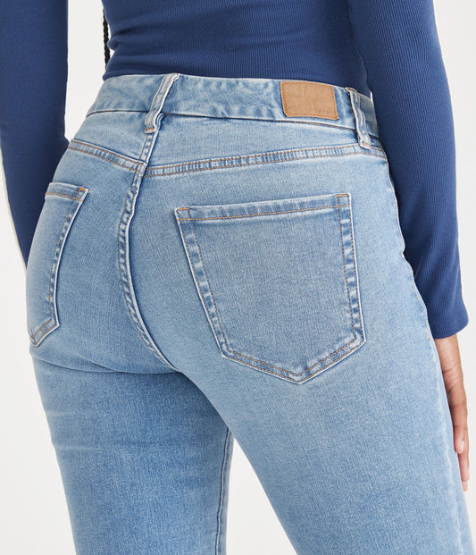 Jean Ajustado tiro alto y curvas tipo leggings