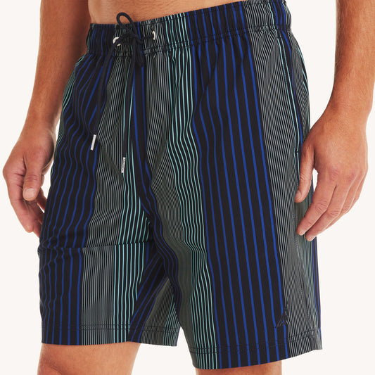 Traje de baño con colores combinados tipo short 8"