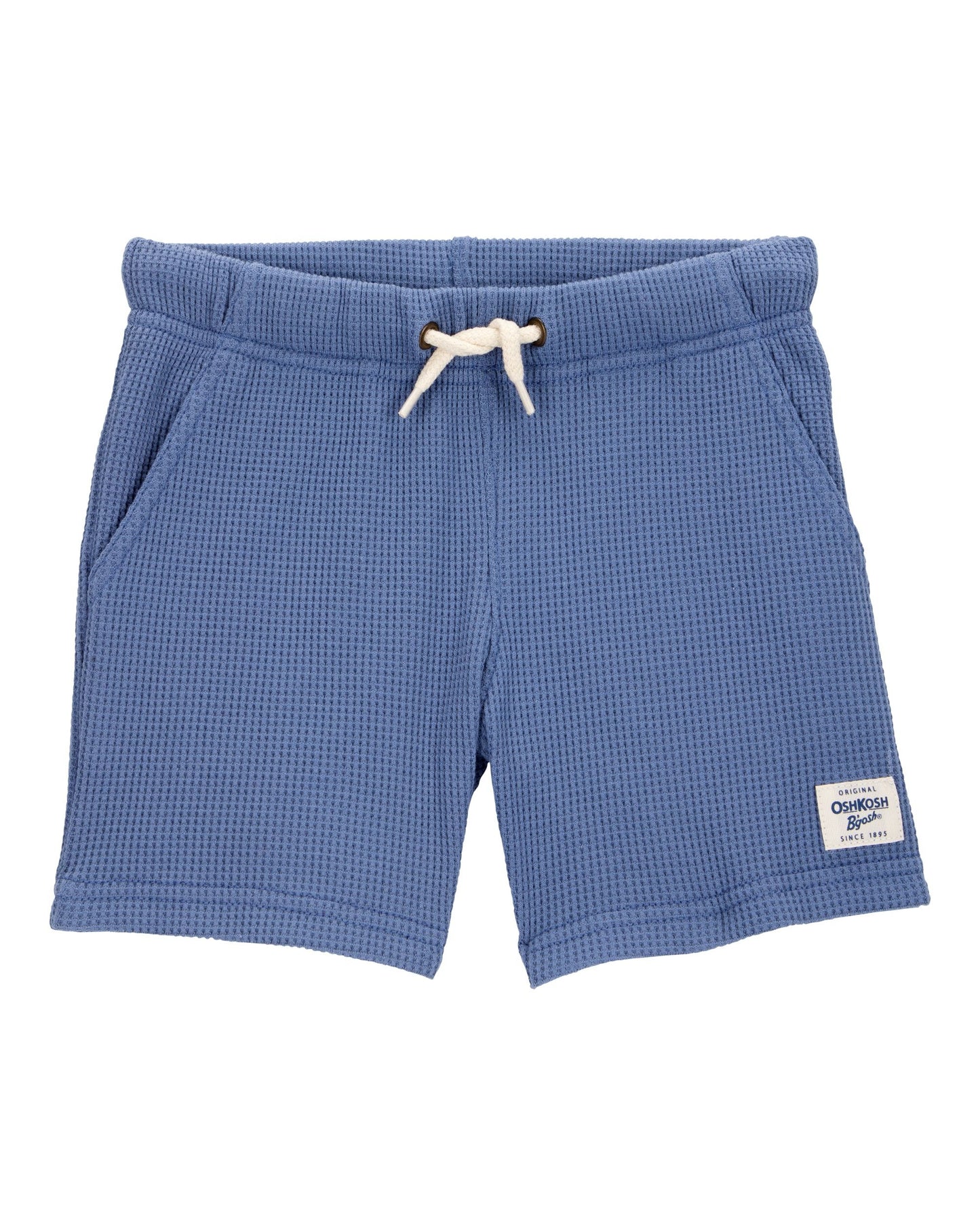 Short unicolor tejido wafle para niño