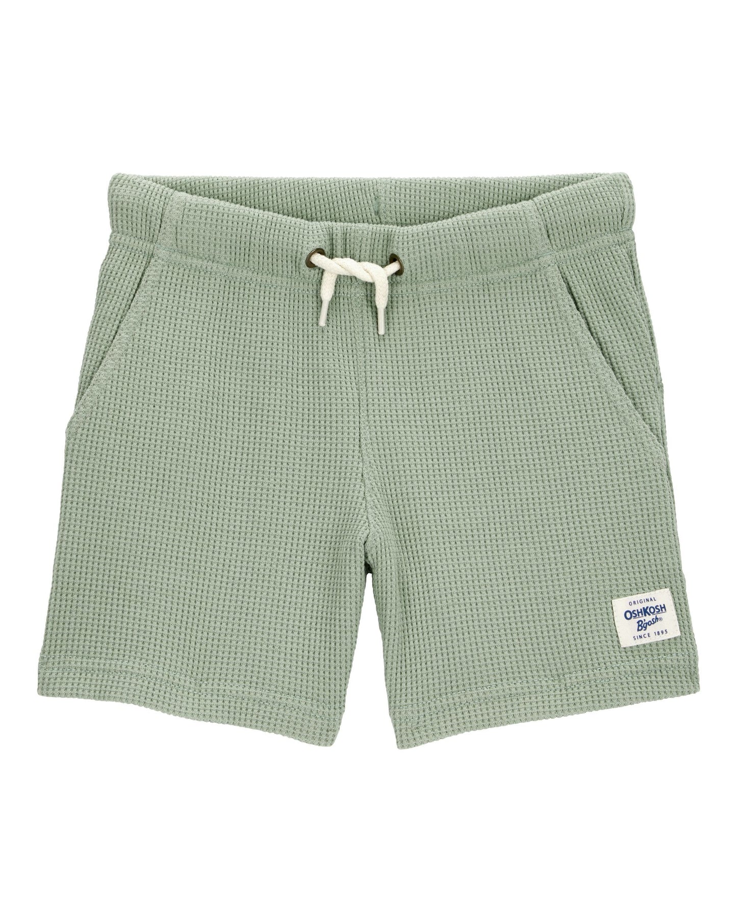 Short unicolor tejido wafle para niño