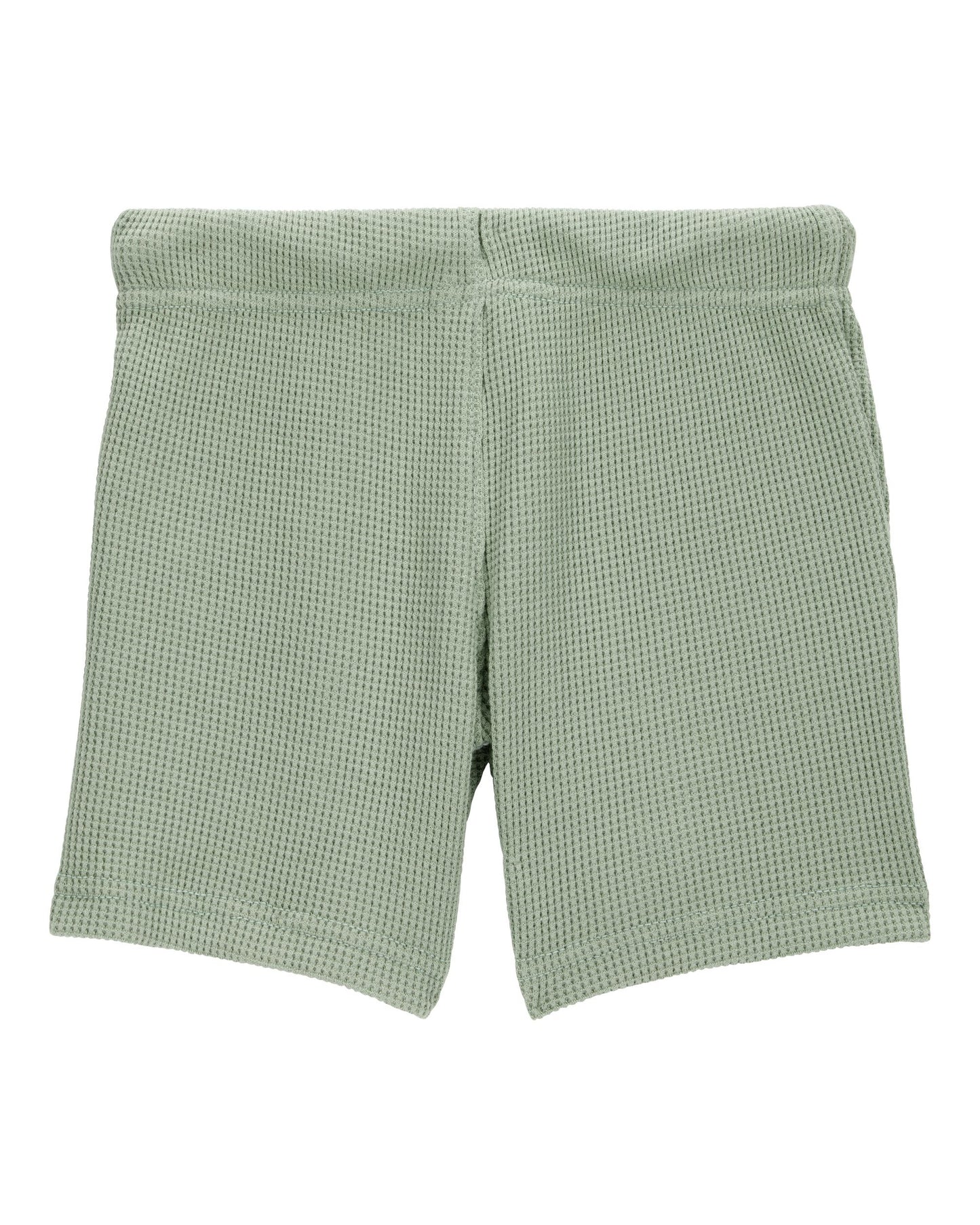 Short unicolor tejido wafle para niño