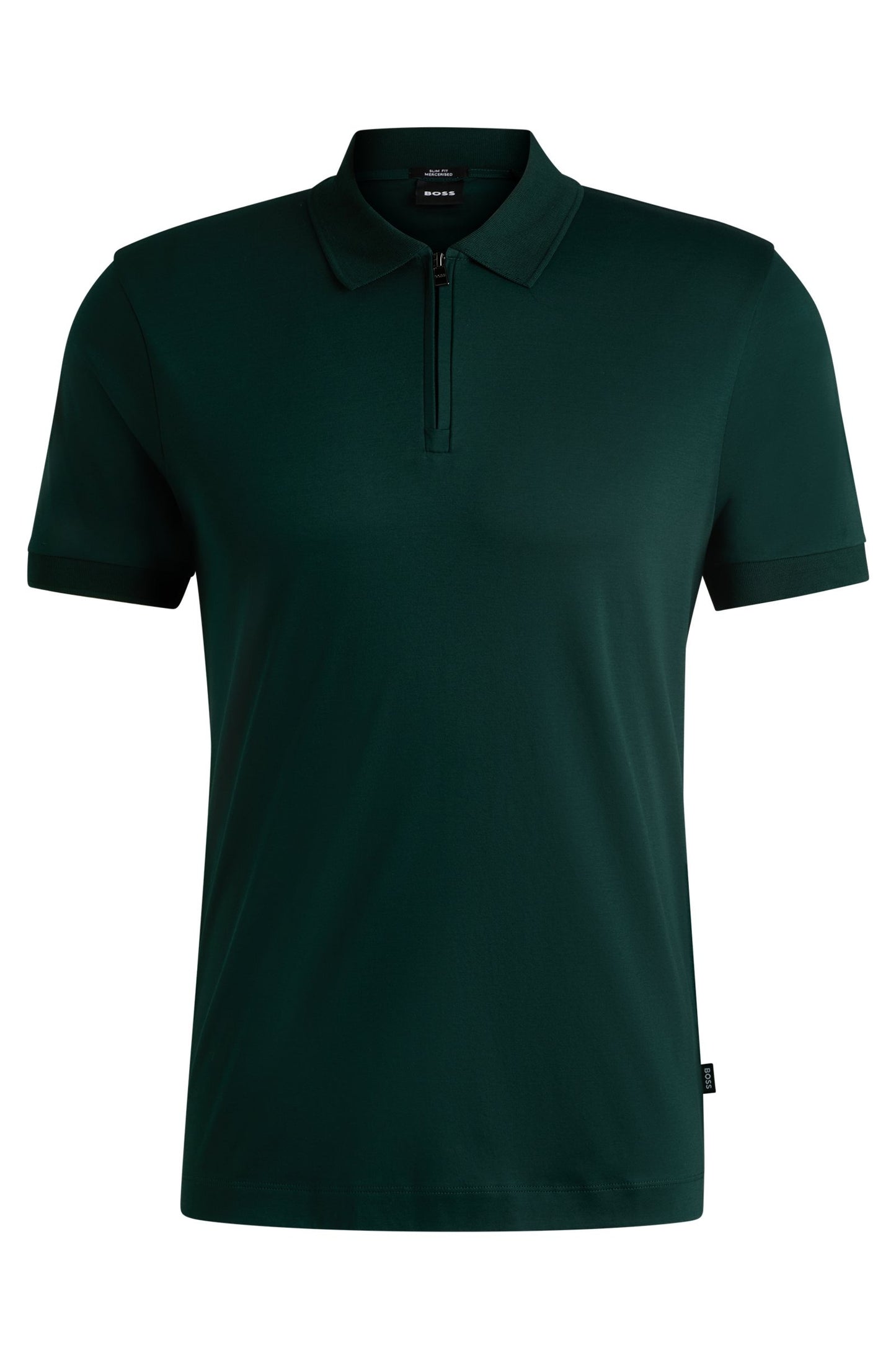 Chemise ajustada unicolor con cremallera