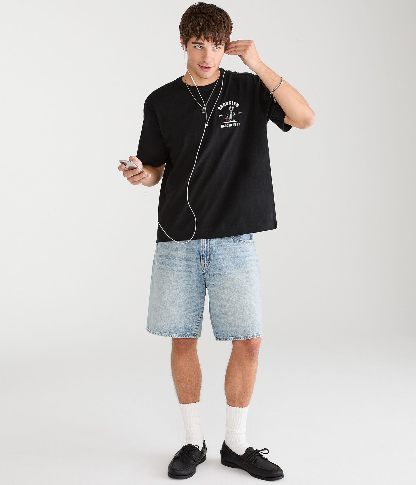 Franela cuello redondo con estampado posterior