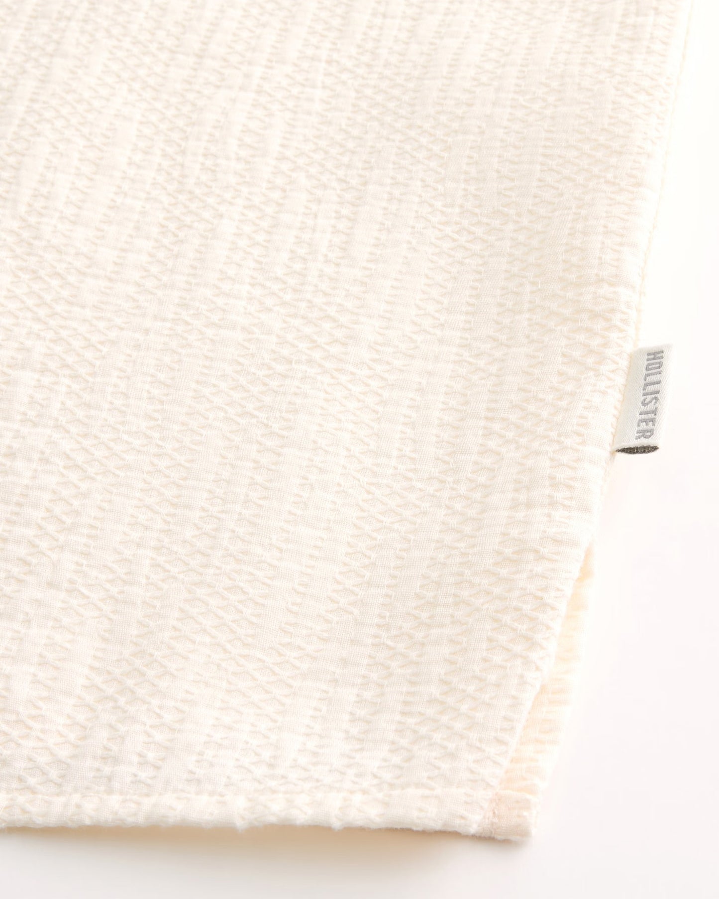 Camisa manga corta holgada y texturizada