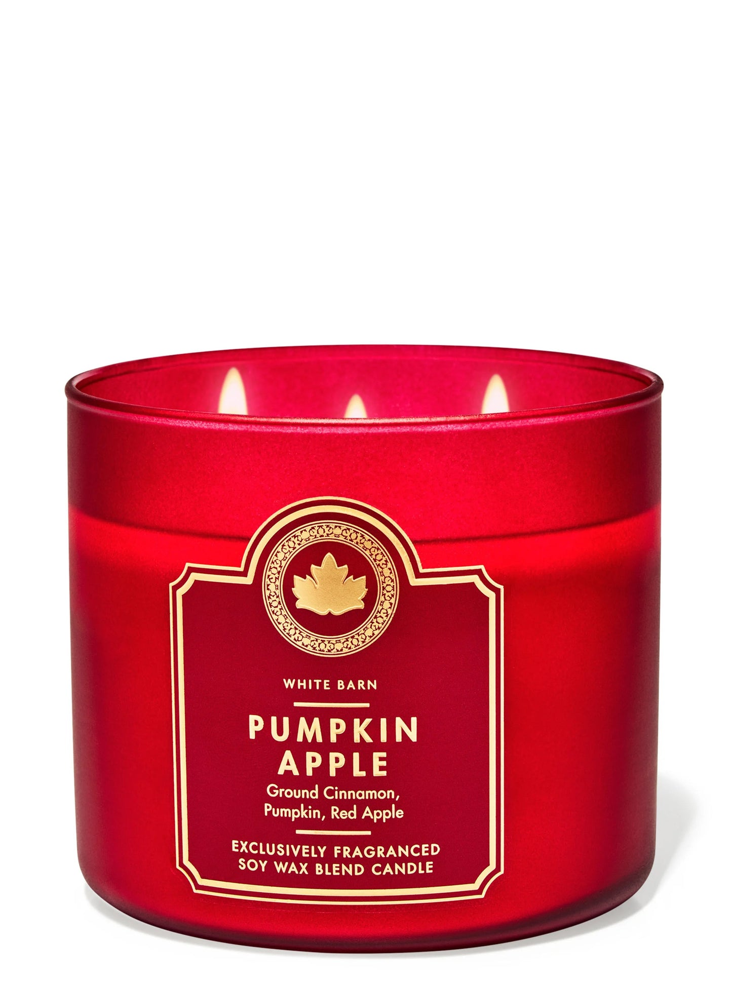 Vela 3 mechas Pumpkin Apple