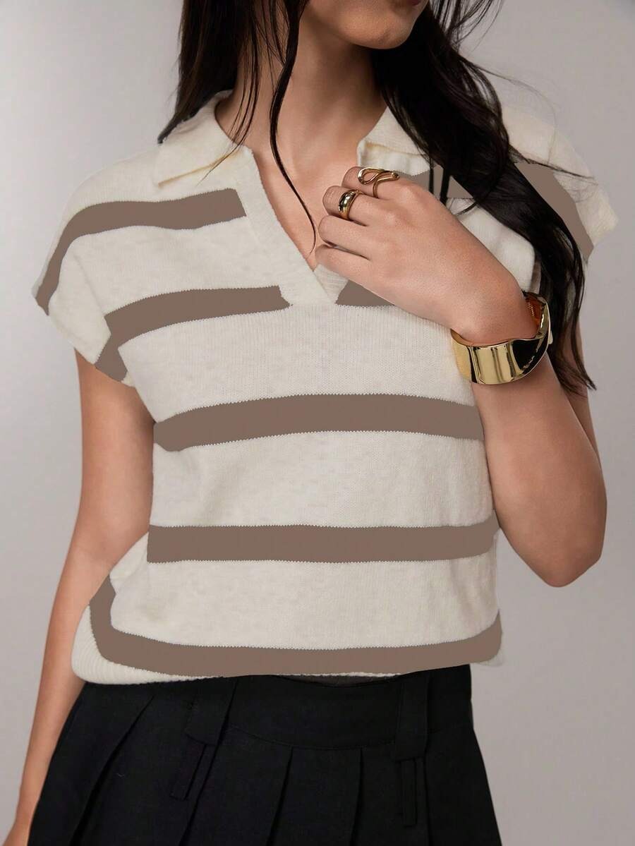 Sueter de punto a rayas