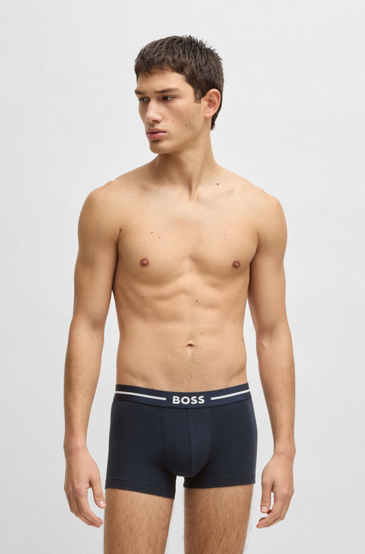 3 Pack Boxer cortos con logo en cinta