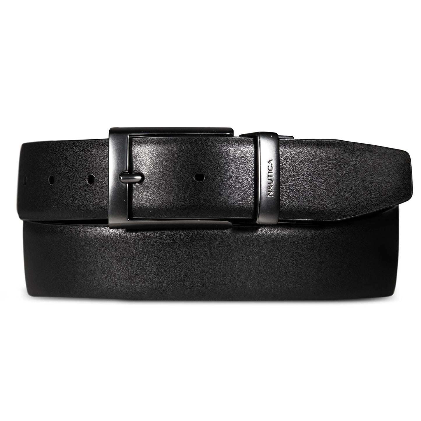 Cinturón reversible patrón texturizado / liso