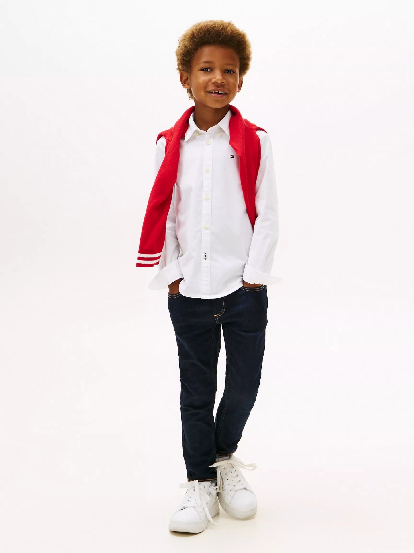 Camisa manga larga oxford para niño