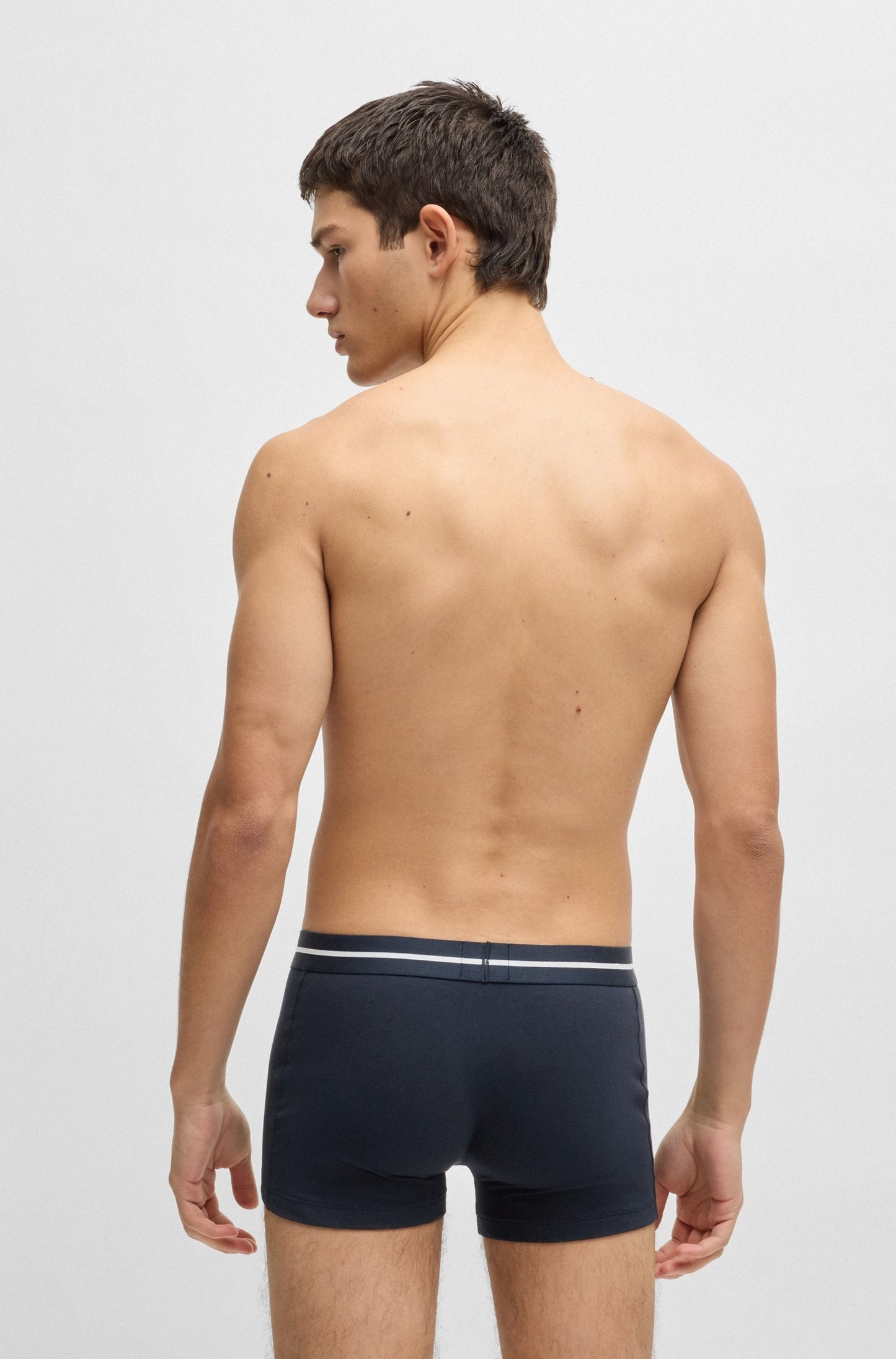 3 Pack Boxer cortos con logo en cinta