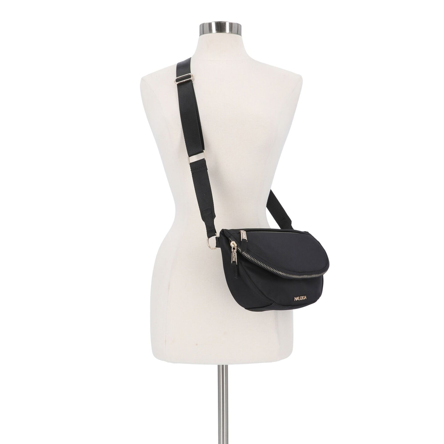 Bolso tipo bandolero de tela
