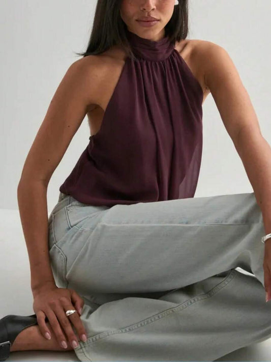 Top de espalda abierta