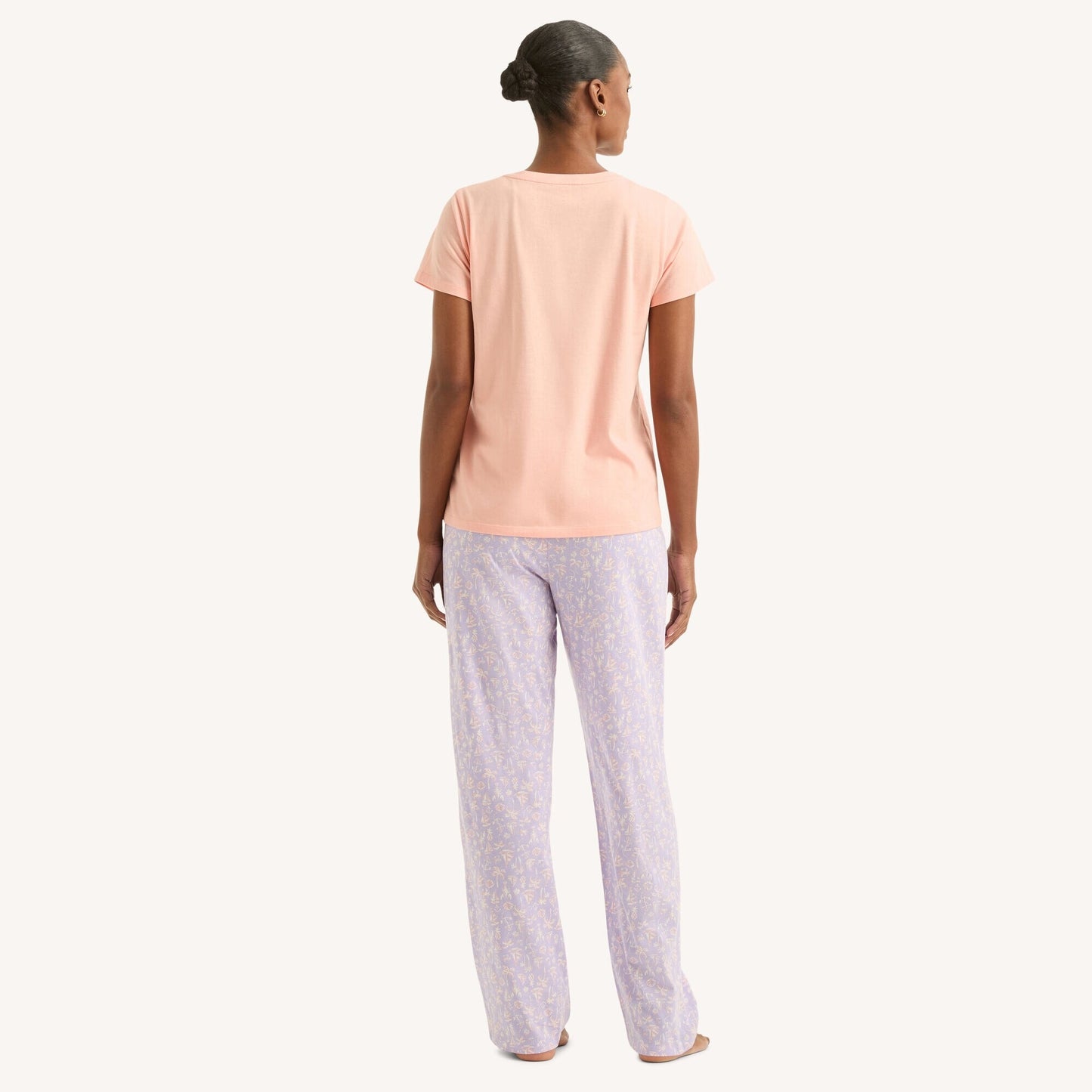 Conjunto de pijama con pantalón estampado