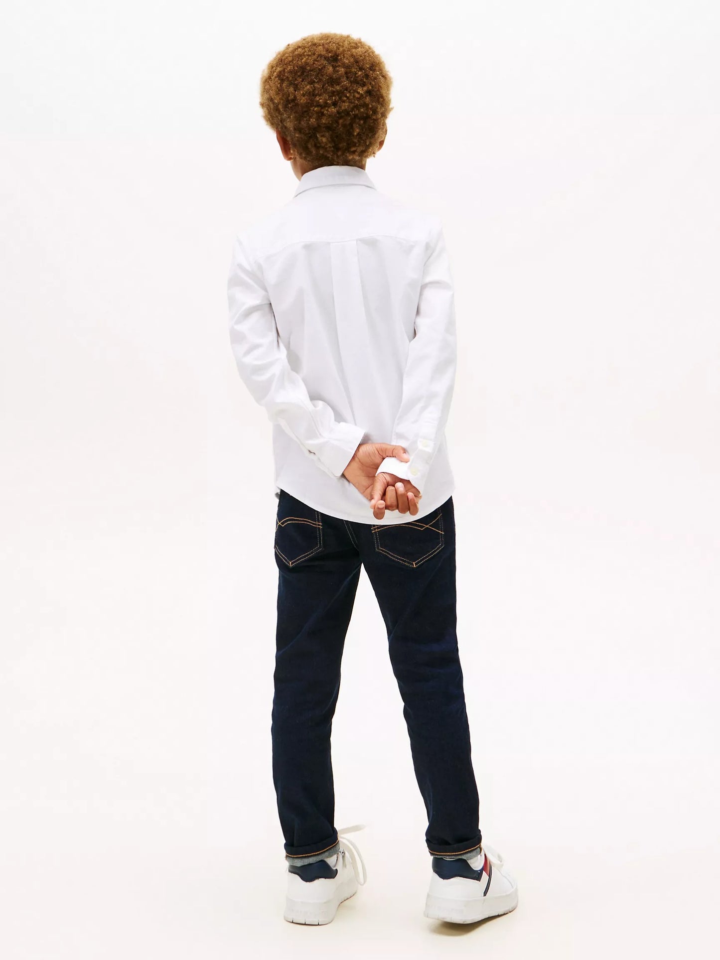 Camisa manga larga oxford para niño