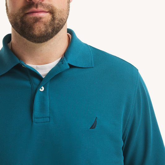 Chemise regular performance unicolor con logo para grandes