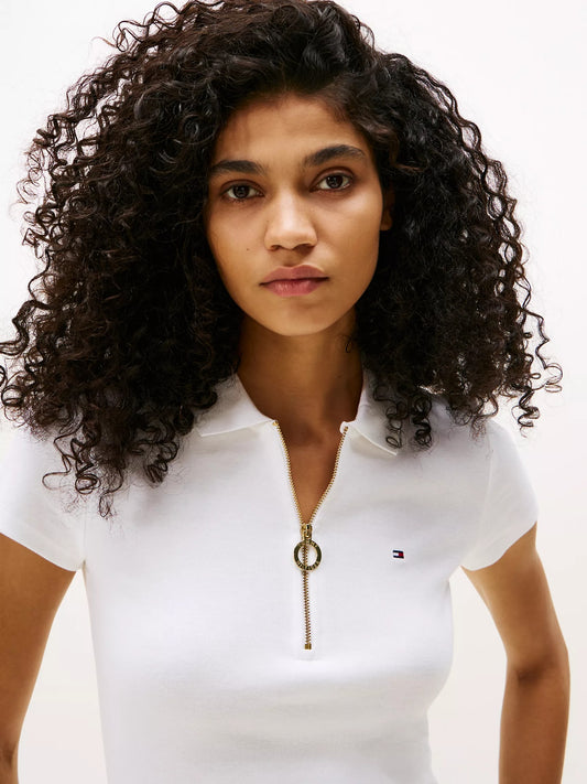 Chemise ajustada con cremallera de aro