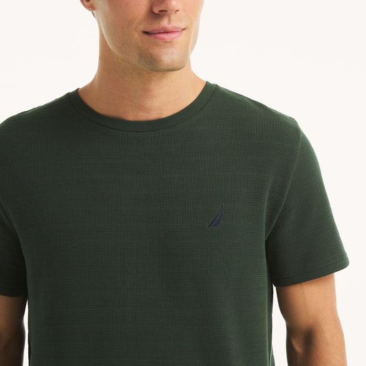 Franela cuello redondo tejido wafle