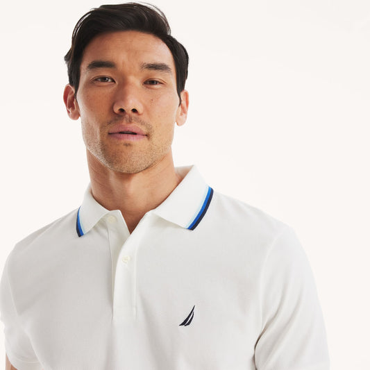 Chemise regular con cuello ribeteado