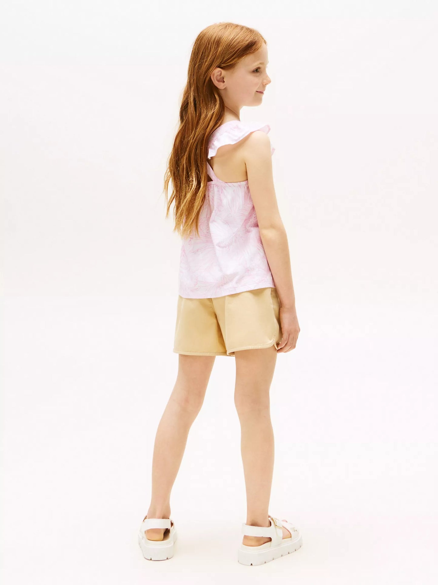 Top con estampado tropical para niña