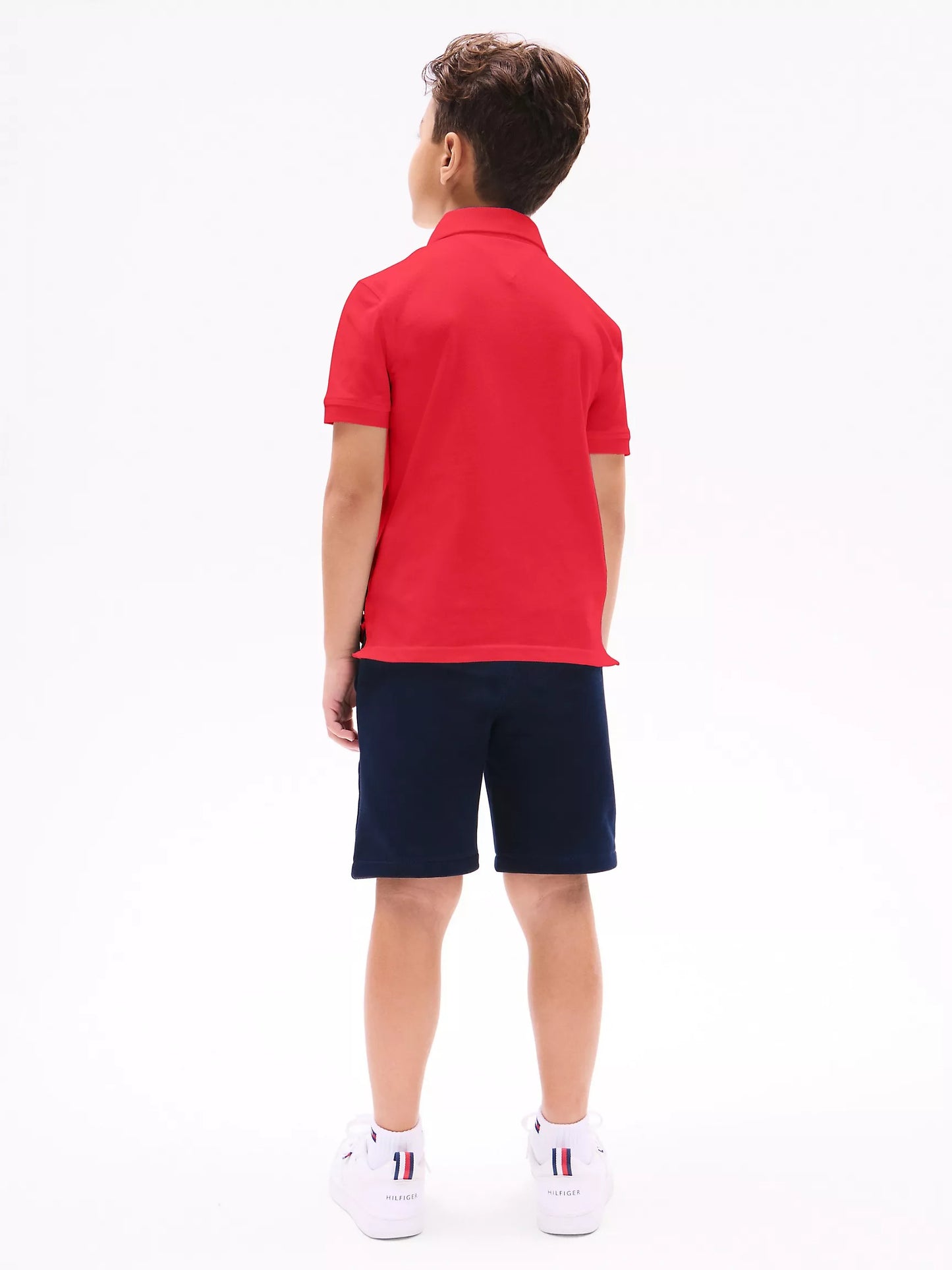 Chemise unicolor con logo para niño
