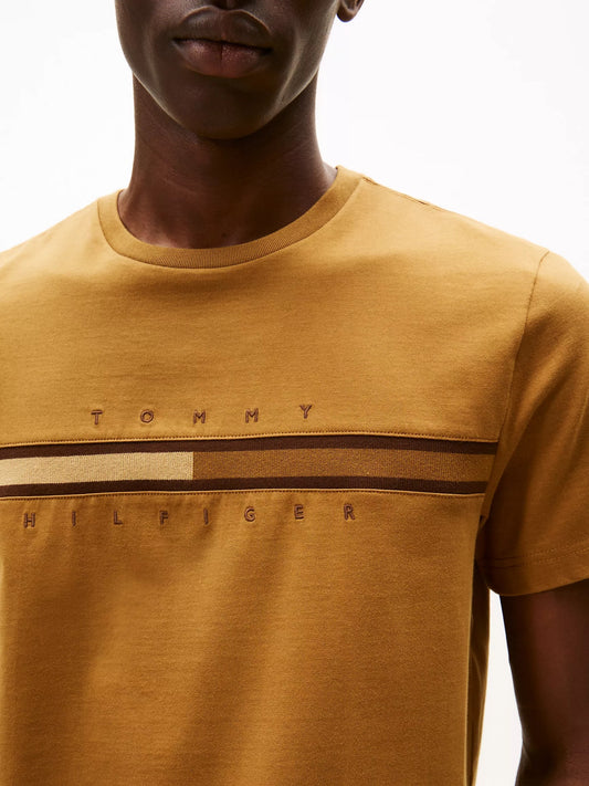 Franela con logo de bandera central tonal