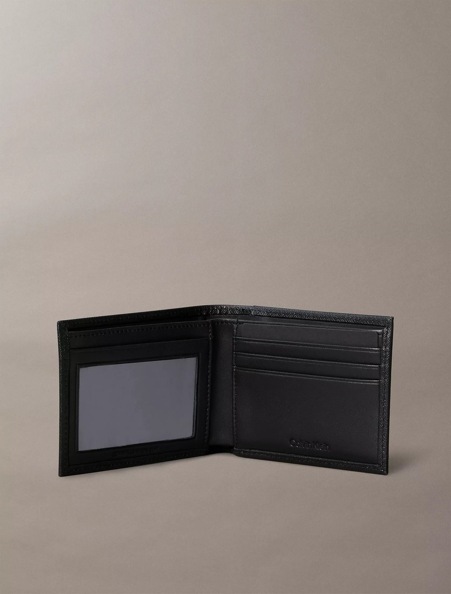 Cartera de caballero doble de piel saffiano