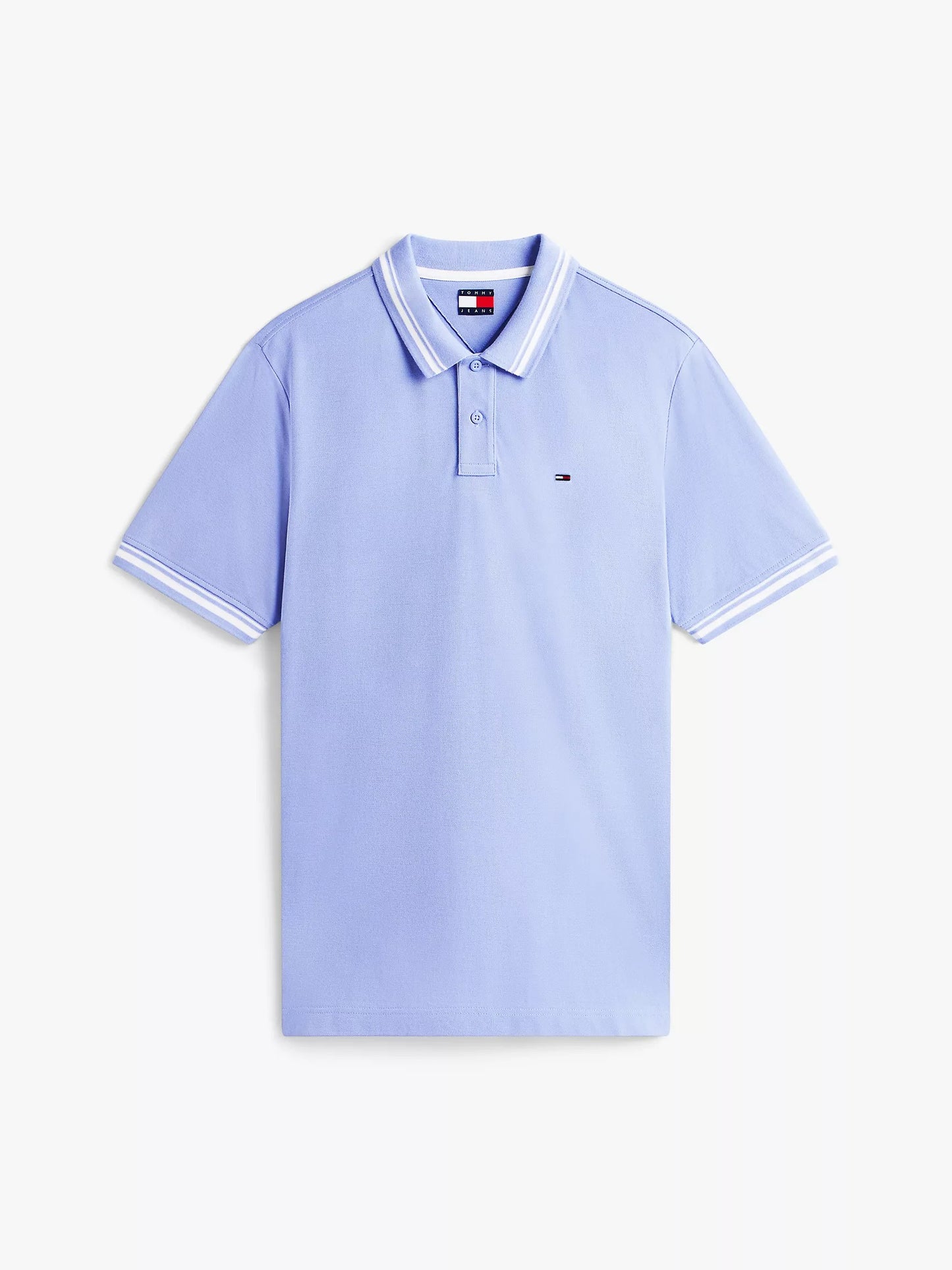 Chemise regular con cuello y mangas ribeteadas