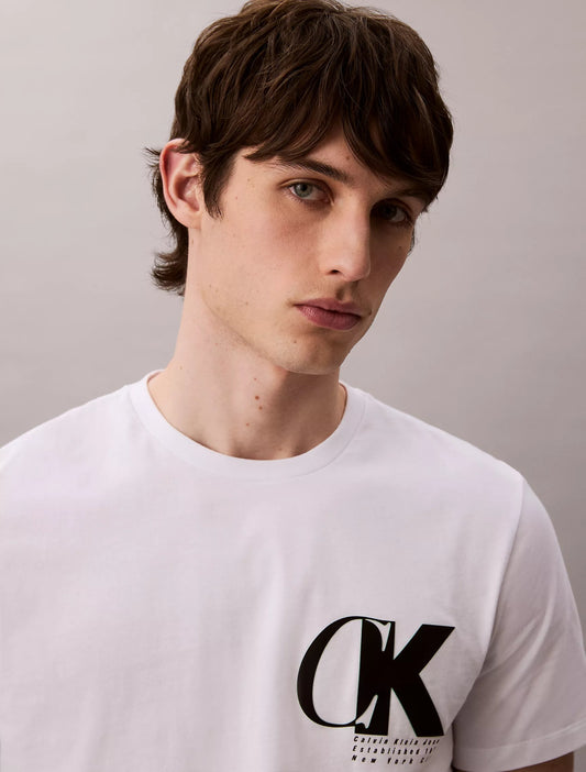 Franela cuello redondo con estampado