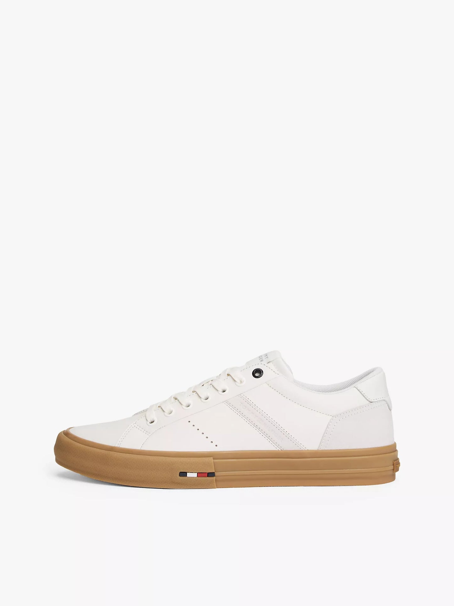 Calzado casual de cuero con bandera