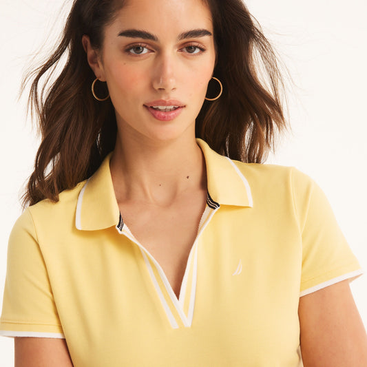 Chemise cuello en V sin botones