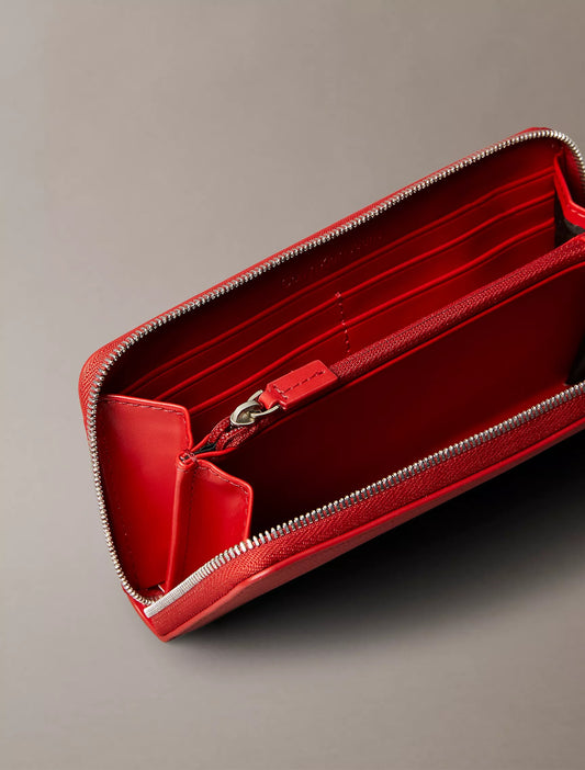 Monedero con cinta y logo