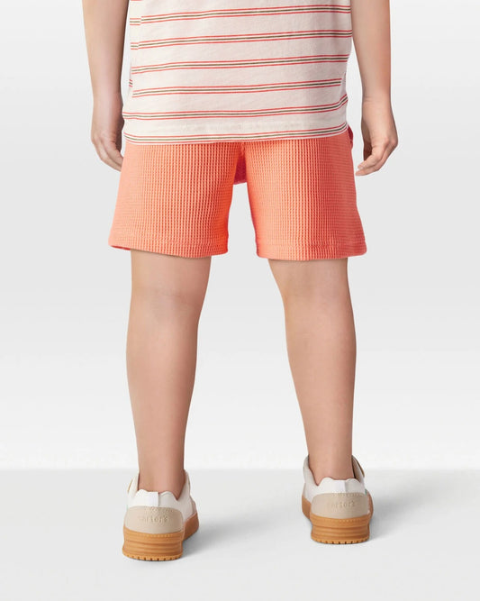Short unicolor tejido wafle para niño