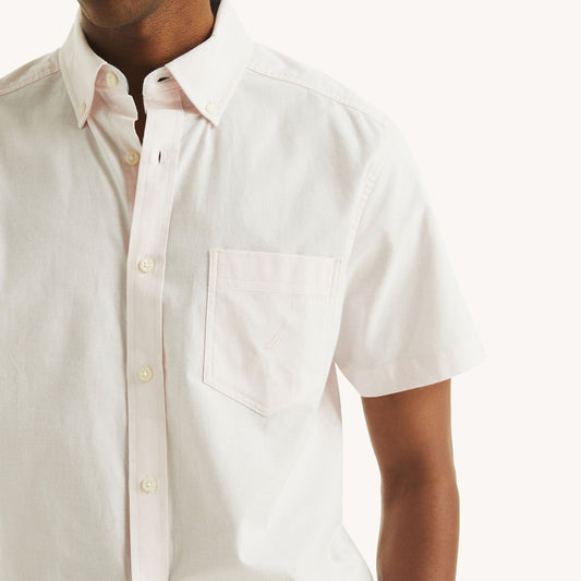 Camisa manga corta unicolor oxford