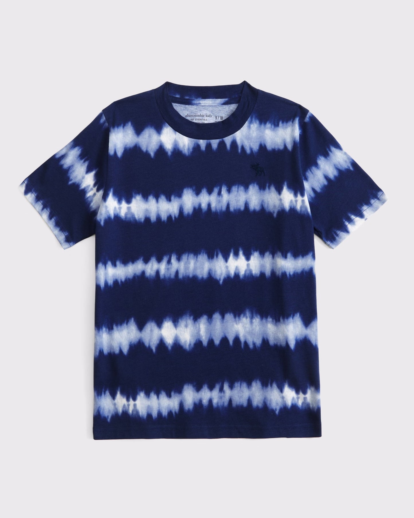 Franela cuello redondo tie dye con logo para niño