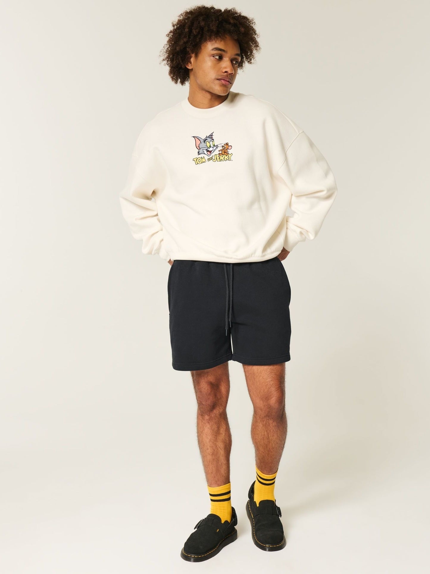 Shorts de algodón por encima de la rodilla