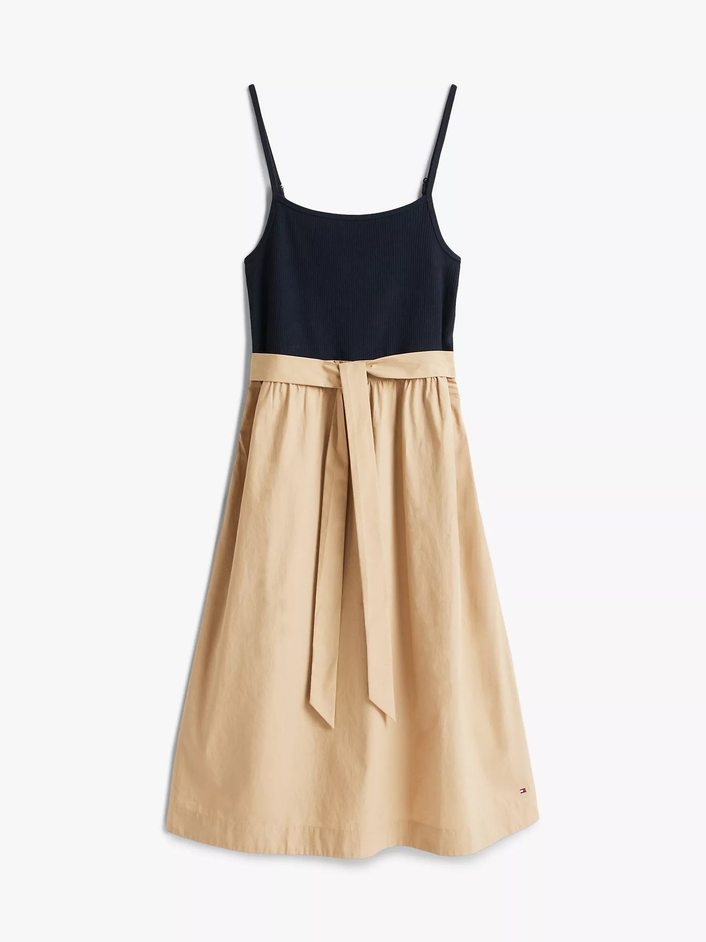 Vestido de textura mixta