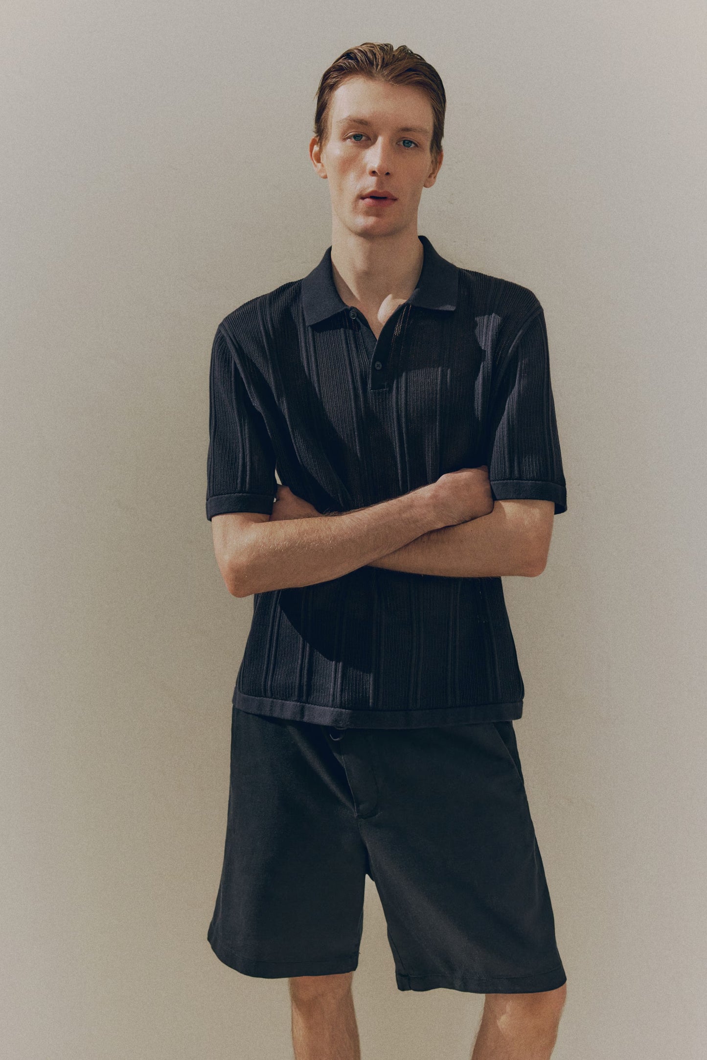 Chemise regular texturizada