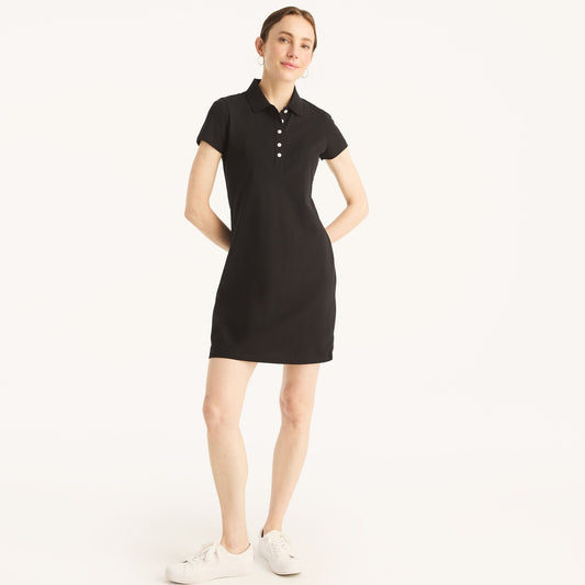 Vestido tela de piqué unicolor