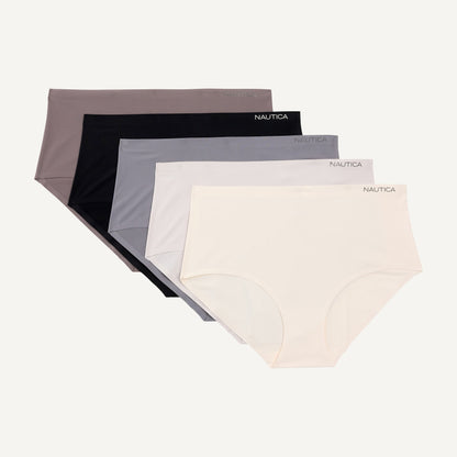 5 Pack Panties corte alto de algodón