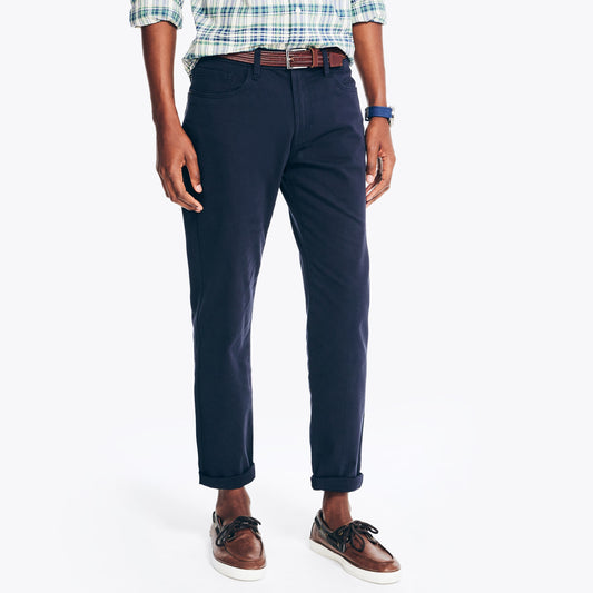 Pantalon elastico regular corte semi ajustado